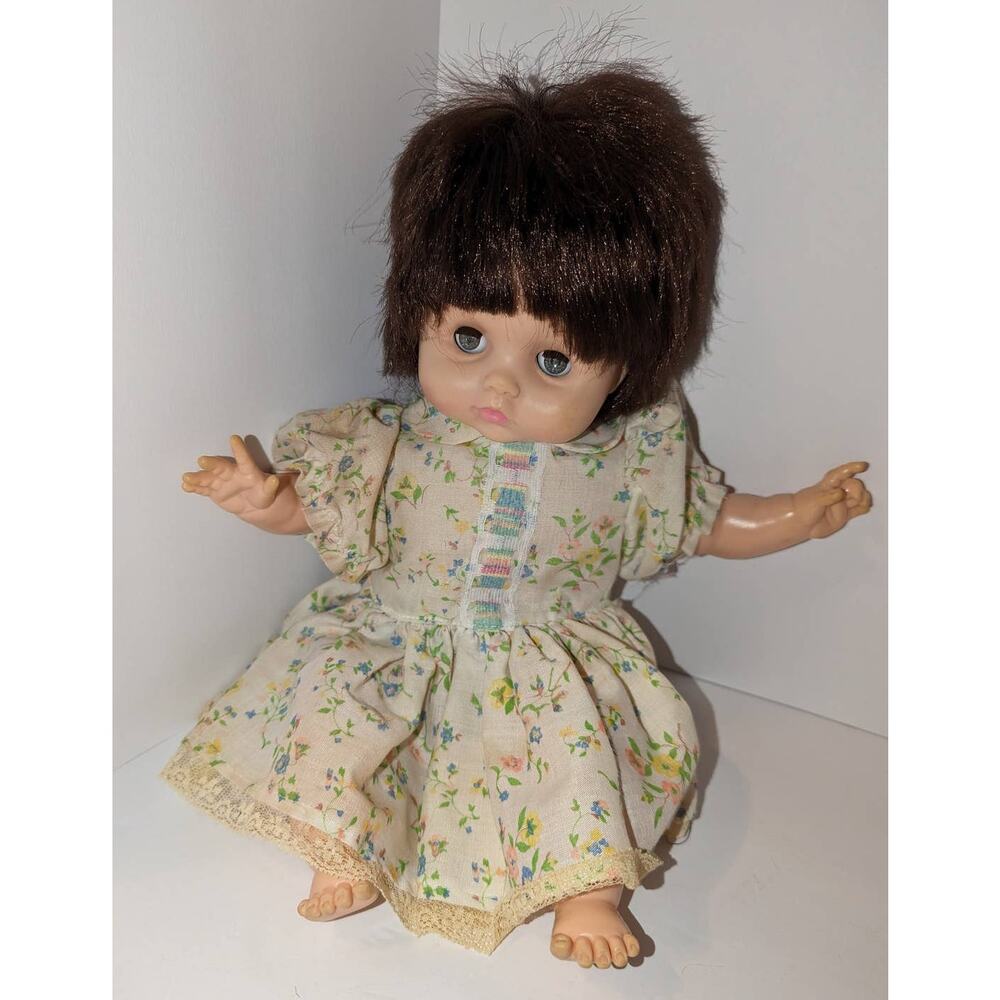 Vintage 1960's 15" Effanbee Buttercup Vinyl Baby Doll  #9379 Cloth Body